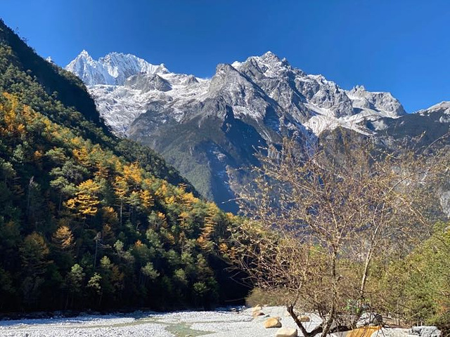 "玉龙雪山跟蓝月谷景色都非常美，值得一来！跟车的小哥非常好，人很老实，教我们避开所有坑，哈哈，附上美图_冰川公园"的评论图片